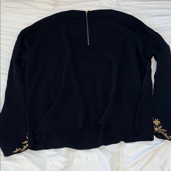 RACHEL Rachel Roy Black Long Sleeve Blouse - Picture 4 of 5